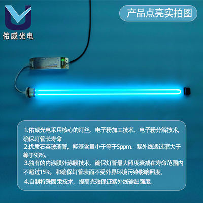 工業用 U 形状 UVC 軽い臭気浄化 40w アマルガム LTC24W/2G11