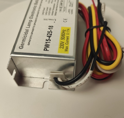 15w鉄の紫外線ランプの電子バラスト220v - UVC消毒のための240v